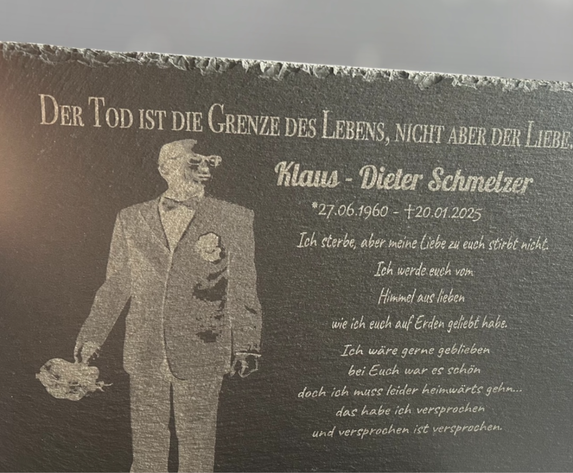 Einzigartig wie deine Erinnerungen – unsere personalisierte Schieferplatte