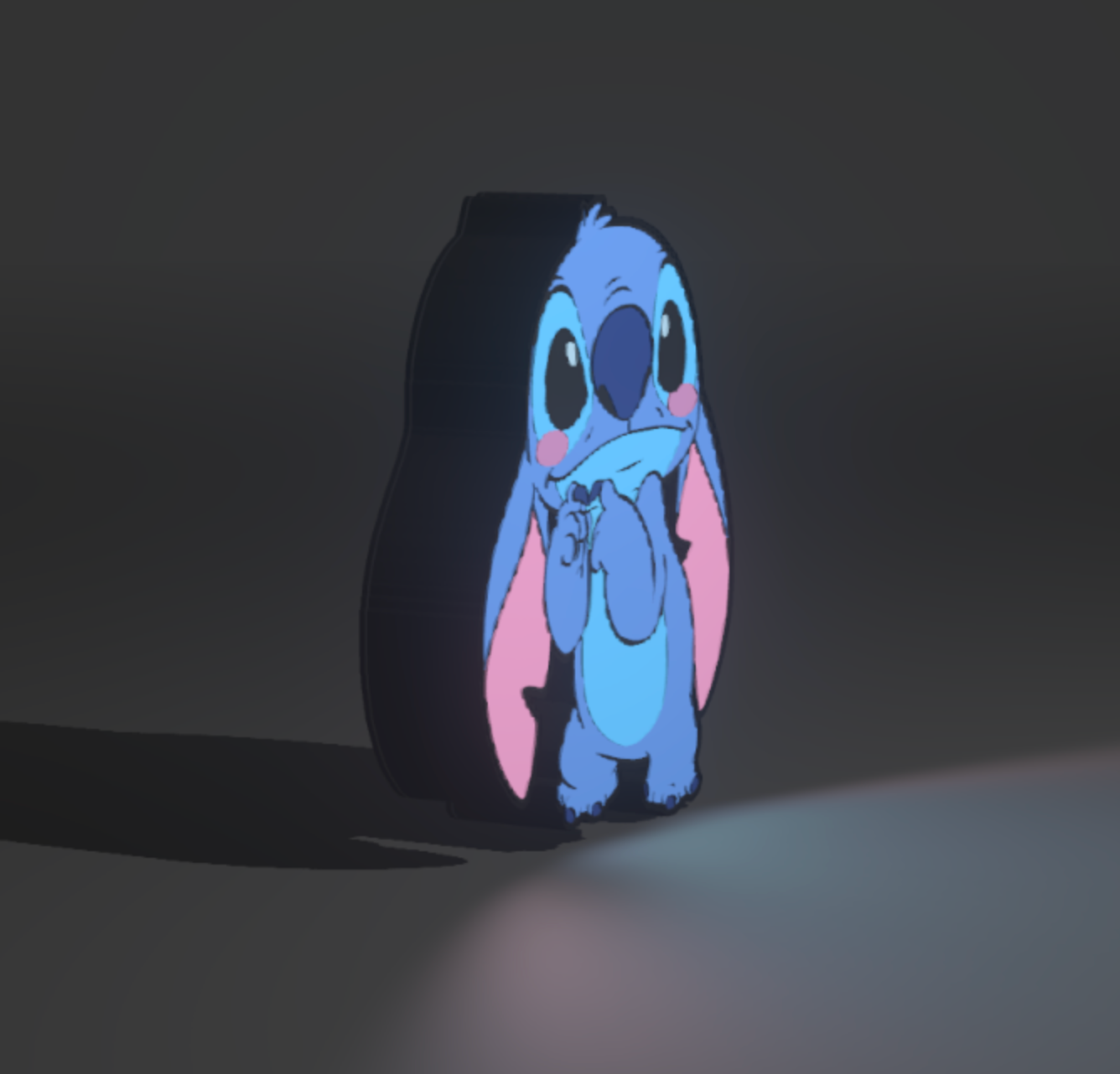 🌌 LED Lichtbox „Stitch“ – Magisches Licht für echte Fans ✨