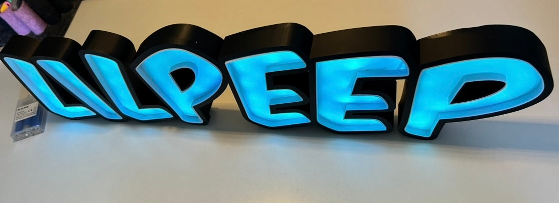 💡 Personalisiertes LED-Namensschild aus dem 3D-Drucker – Dein Name im besten Licht! 💡