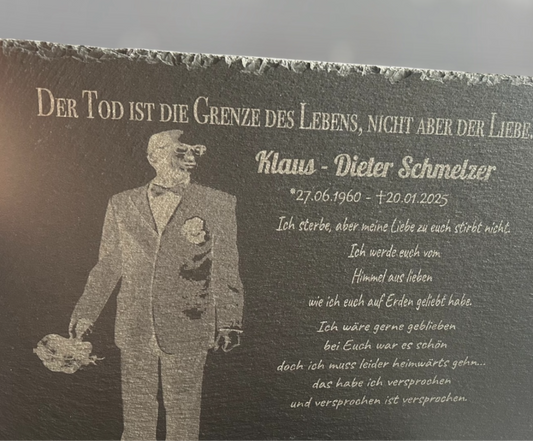 Einzigartig wie deine Erinnerungen – unsere personalisierte Schieferplatte