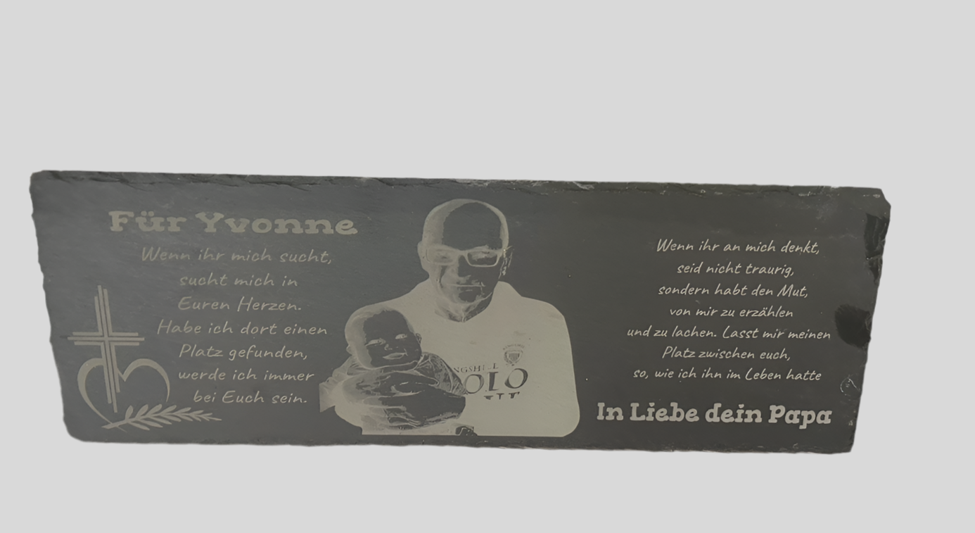 Einzigartig wie deine Erinnerungen – unsere personalisierte Schieferplatte
