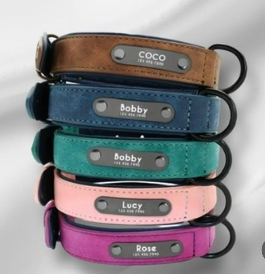🐾 Dein Hund, dein Stil – Personalisiertes Halsband mit Namen & Nummer 🐾