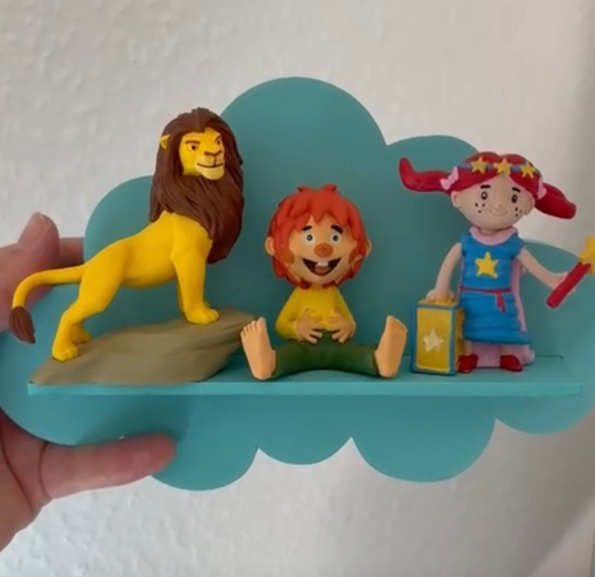 🌟 Wolkenregal mit Magnet für Tonie-Figuren – stilvoll & praktisch 🌟